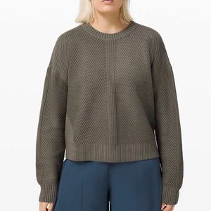 Lululemon New Heights Knit Green Sweater